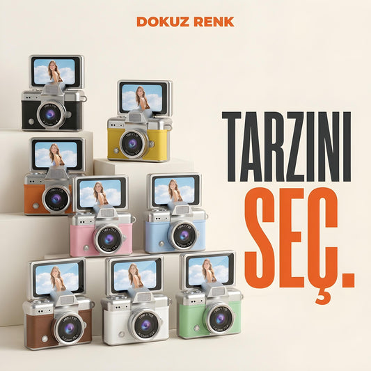 Charm Camera® - Dönen Ekranlı Mini Kamera